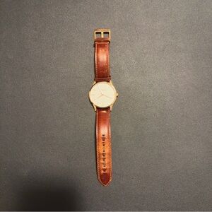 MVMT Men’s Watch Gold Brown Leather